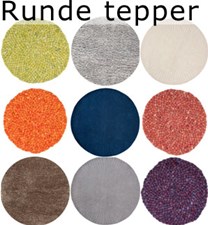 Store runde tepper